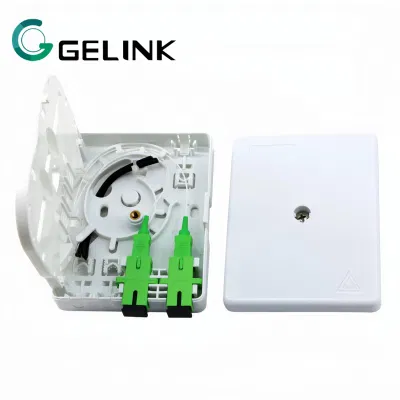 Terminale piccolo con piastra frontale in fibra ottica FTB OTB FTTH 1/2 core Scatola