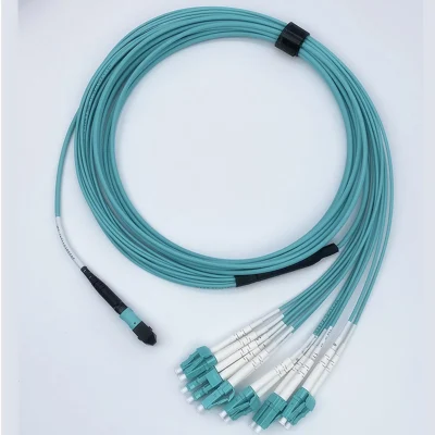 Patch per cavo in fibra ottica duplex da MPO a 6LC a modalità singola Cavo