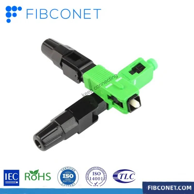 FTTH SC APC/UPC Simplex a fibra ottica a singolo codice connettore rapido per Connettori rapidi ottici per cavi di derivazione