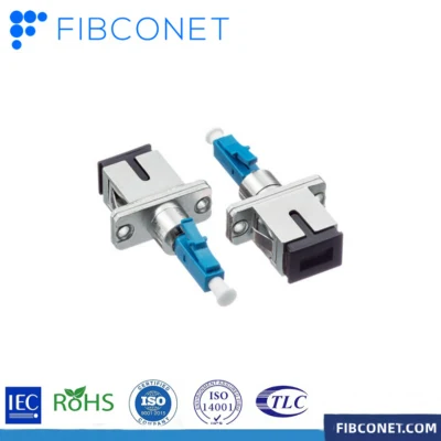 Adattatore ottico LC/maschio -- adattatore per fibra ottica con accoppiatore a flangia FC/femmina