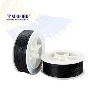 Cavo ottico in plastica duplex rivestito in fibra ottica nero Neofibo PMMA-C1000-2.2*4.4
