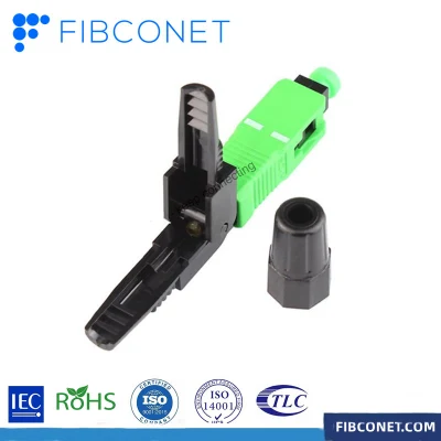 FTTH SC APC/UPC Simplex a fibra ottica a singolo codice connettore rapido per Connettori rapidi ottici per cavi di derivazione