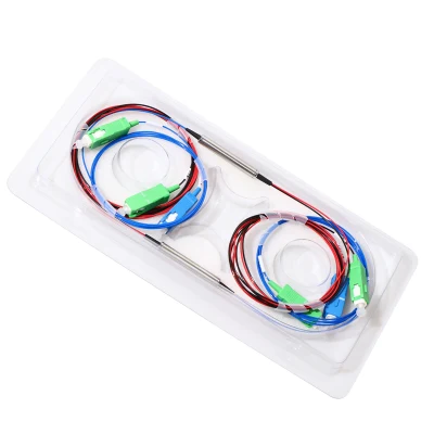 CATV passivo a 3 porte Fwdm in fibra ottica, accoppiatore ottico 1X2 accoppiatore in fibra ottica 1X2 splitter in fibra ottica WDM