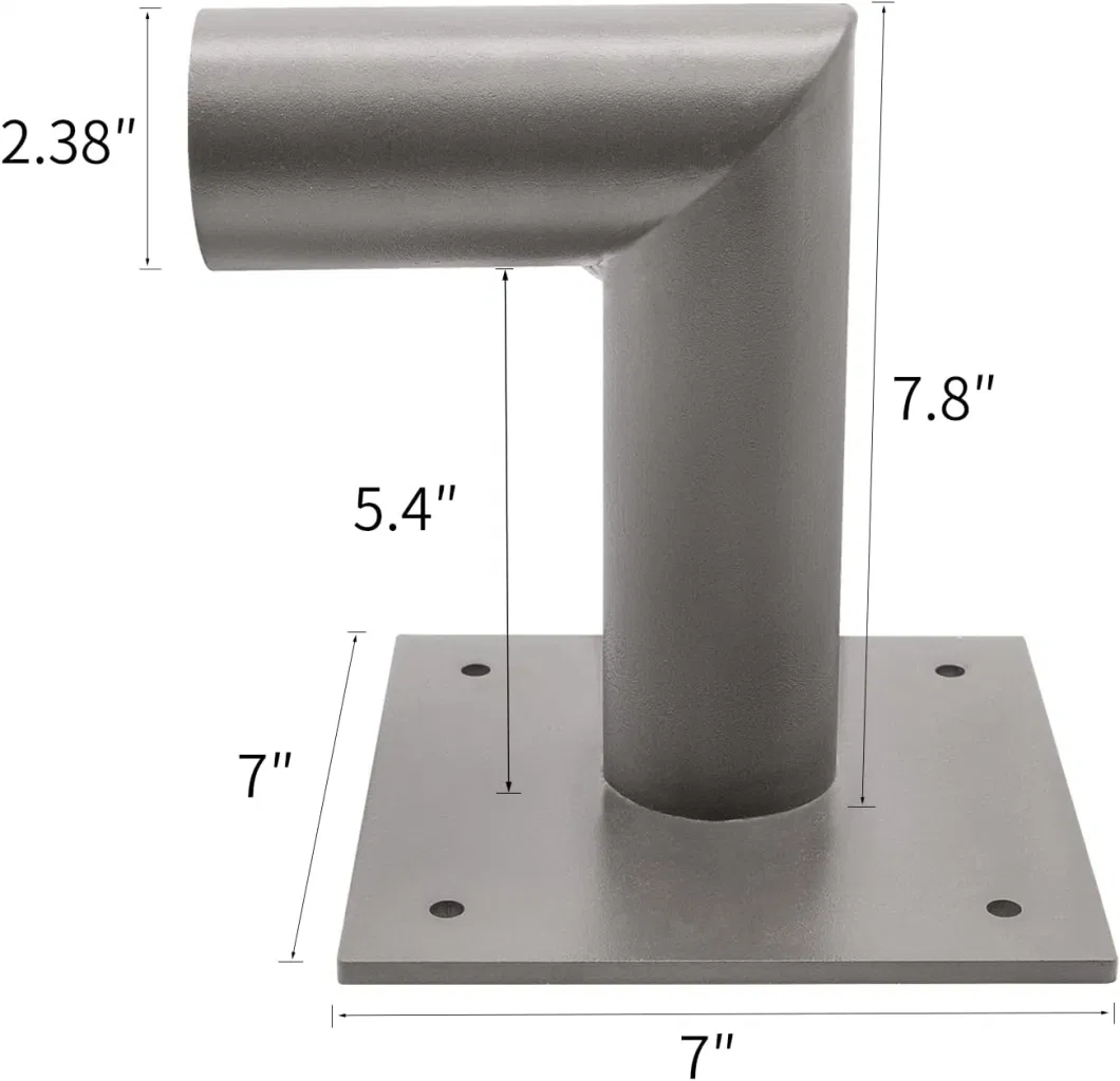 Steel Curved Street Lighting Pole Hop DIP Galvanized Easily Assembled Mounting Brackets