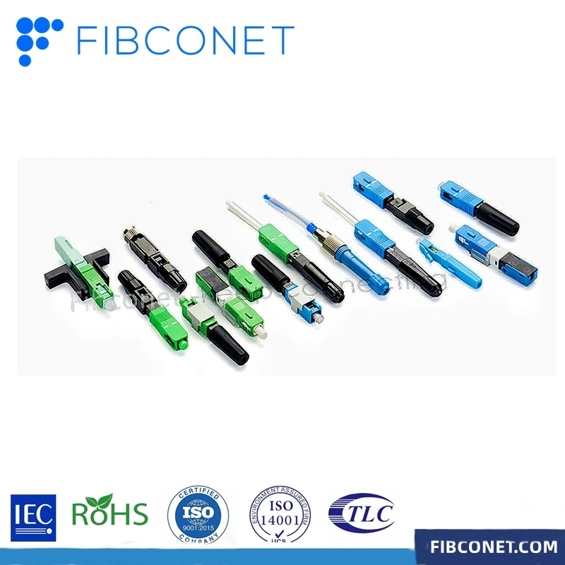 FTTH Sc APC/Upc Fiber Optic Quick Connector for Drop Cable