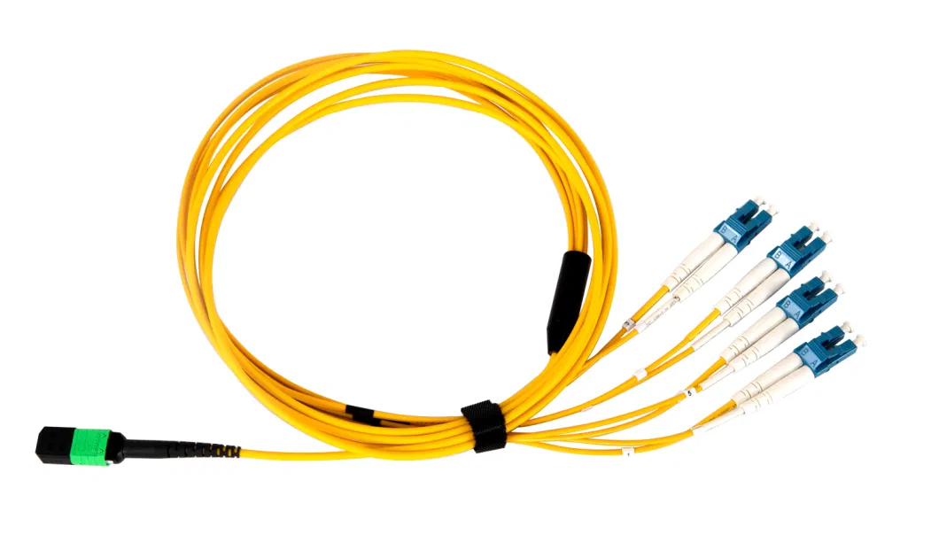 MPO 8 Fibers LC OS2 Singlemode MPO Jumper Patch Cord with Female Connector