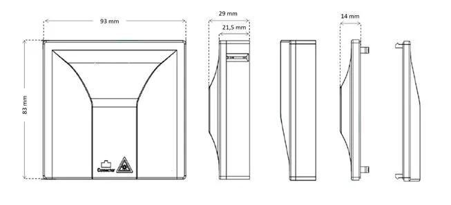 Ftta Fiber Optic Mini-Sc Wall Mounted Indoor Compact Roseta Termination