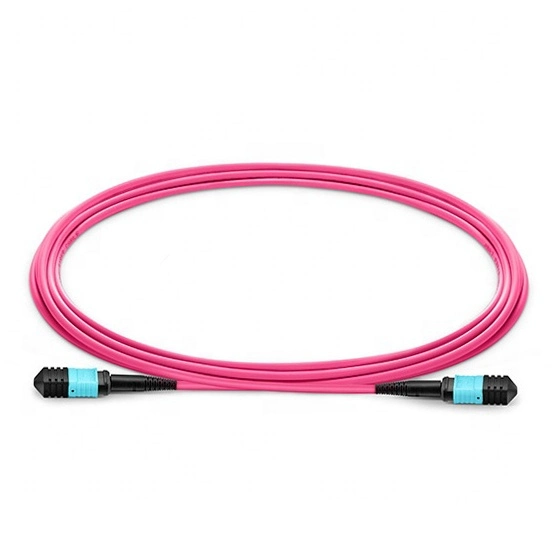 LSZH PVC MPO Connecrtor Single Mode Mutil Mode Blue Color Fiber Optic Patch Cable Jumper Patchcord