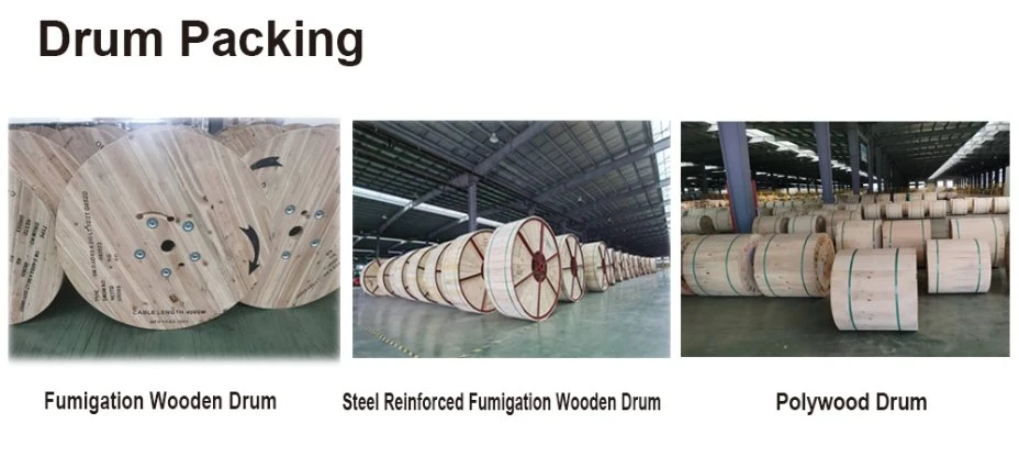Communication Waterproof Changrong Tech Wooden Drum Networks Optic Fiber Cable