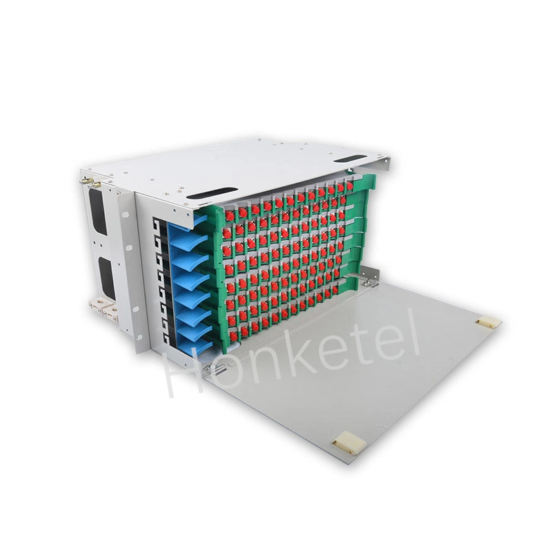 Fiber Optic Patch Panel 96 Core Outdoor ODF LC Sc FC Fiber Optic Communicate Distribution Frame Fiber Cabinet