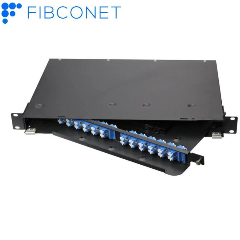 PLC Splitter Fiber Optic Optical Distribution Frame Rack Mount Patch Panel ODF