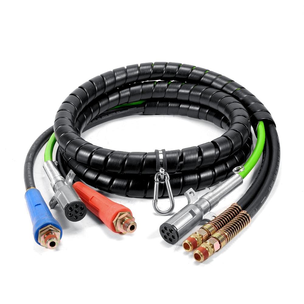 7 Pin Spiral Cables Connector Waterproof Safety Spring Cable for Trailer or Heavy Truck