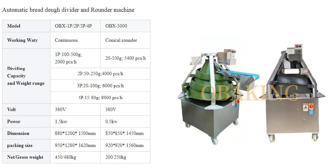 Automatic Volmetric Dough Divider for Baking Dough Weighter High Quality Bread Machine