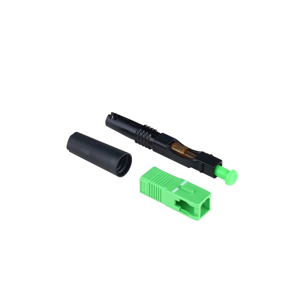 FTTH Sc/APC Quick Assembly Connector Sc Fiber Fast Connector 53mm Optical Mechanical Connector for Optic Cable Connection