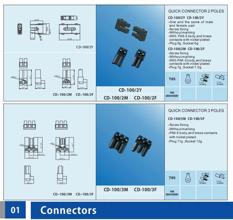 Gst18I3s 3 Pin Male Female Connetor Power Wiring Assembly Plug Gst Fast Connector 3way Electrical Termial Quick Connectors Cable 3 Poles