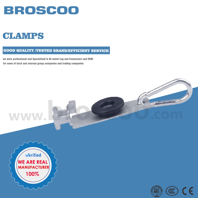 Flat Fiber Optic Drop Cable Tension Clamp