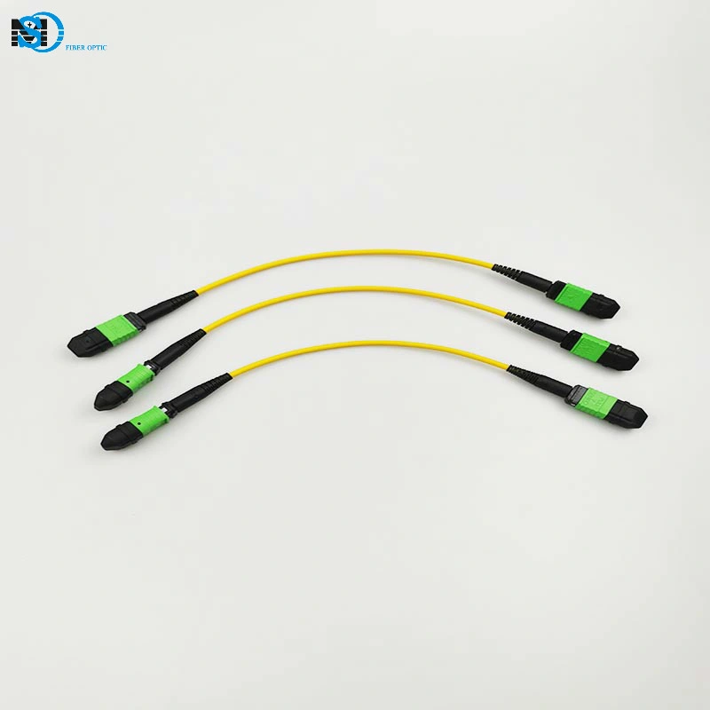 Network Indoor 12 Core Single-Mode MPO to MPO Optical Fiber Cable