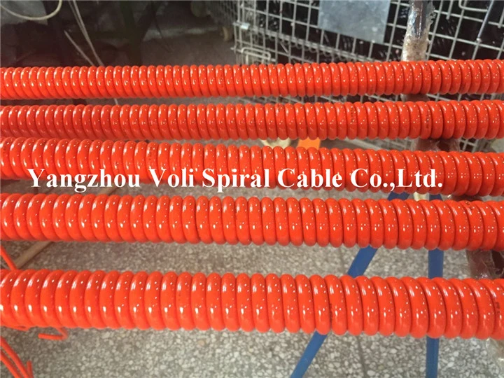High Flexibility Waterproof Heat Resistant TPU Sheathed Curly Cable Spiral Cable