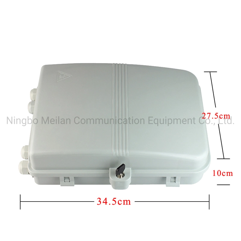 Sc APC Adaptor Small FTTH Access Fiber Optic Pole Mount Type 24 Core Termination Box