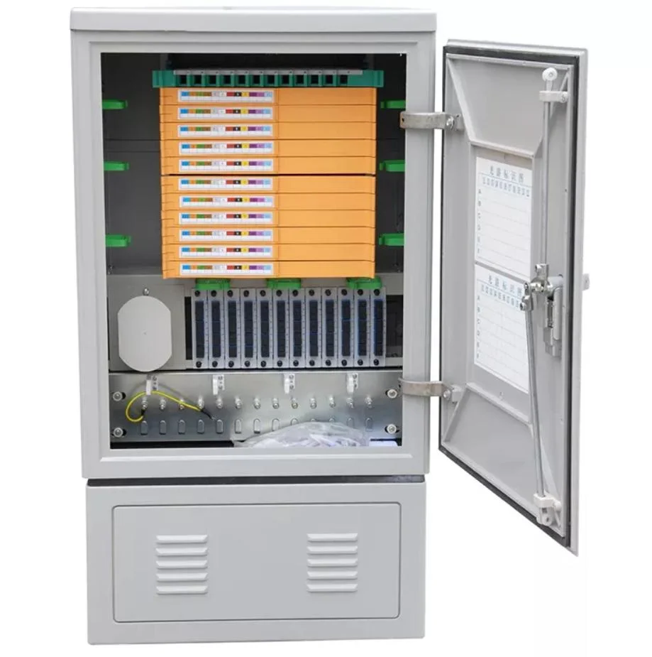 FTTH Splice 144-576 Cores Optical Distribution Frame SMC Outdoor ODF Fiber Optic Cross Connect Cabinet Fibra Optica Cabinet