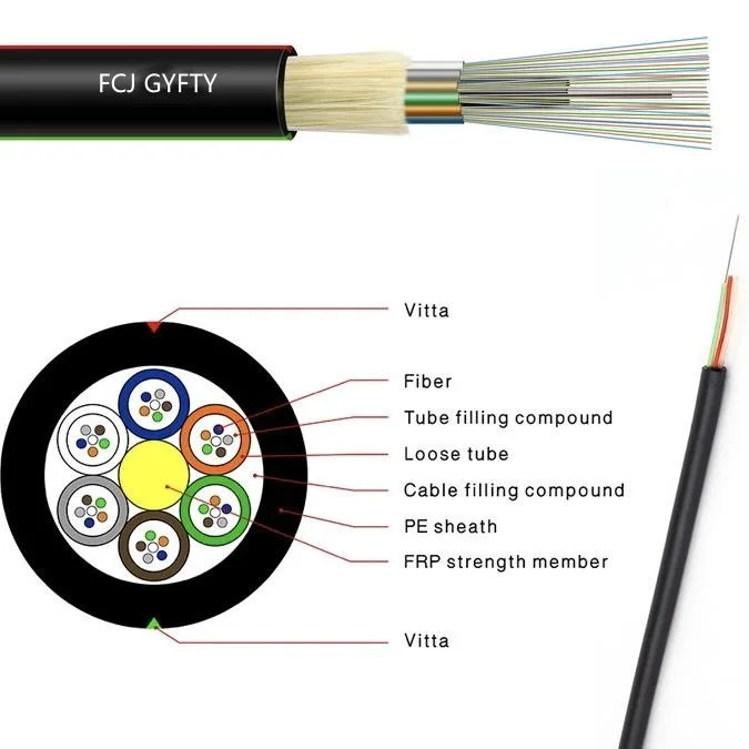 Fcj GYFTY Network Cable Optical Fiber Outdoor Cable