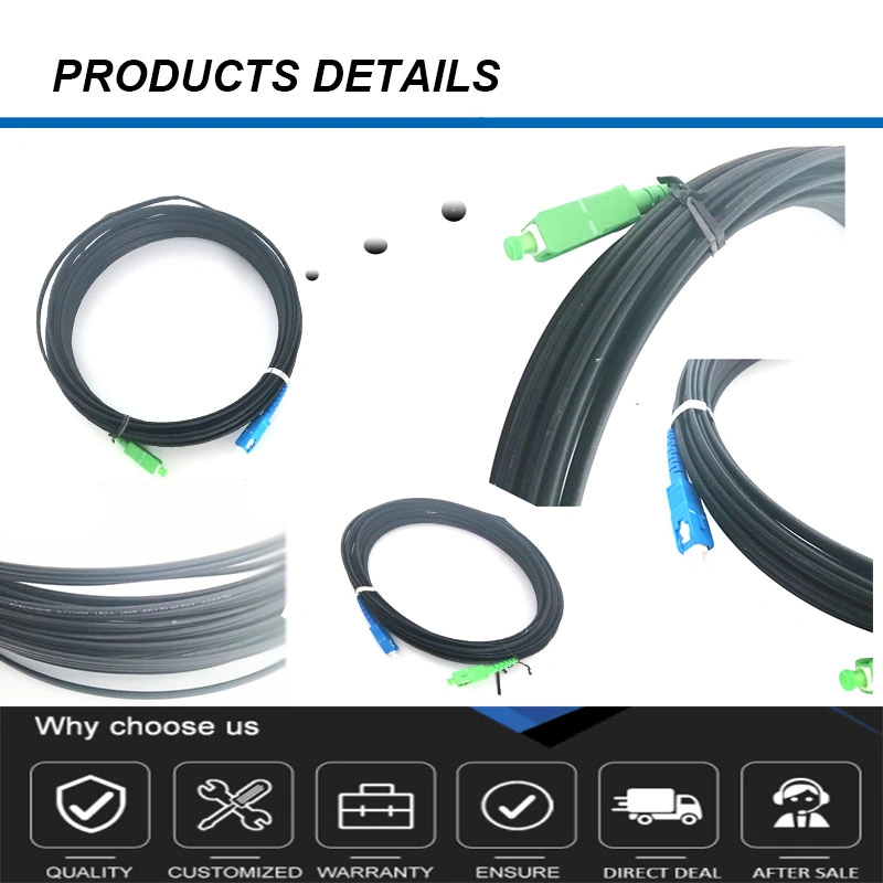 Sc APC Indoor Sm G657A G652D Simplex FTTH Drop Cable Patchcord