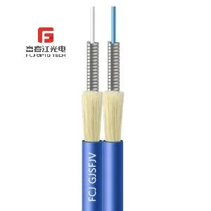 Fcj Gjsfjv Indoor Duplex Bundled Spiral Armored Fiber Optic Cable