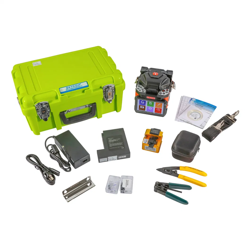 Skycom Optical Fiber Fusion Splicer T-307h Splicing