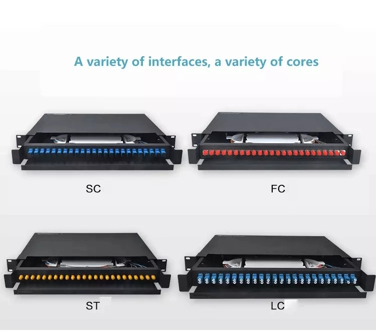 FTTH Outdoor 19 Inch Fiber Optic Micro ODF Equipment Rack Wall Mount Patch Panel Terminal Box Cabinet ODF