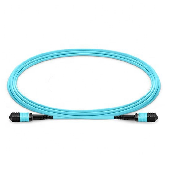 LSZH PVC MPO Connecrtor Single Mode Mutil Mode Blue Color Fiber Optic Patch Cable Jumper Patchcord