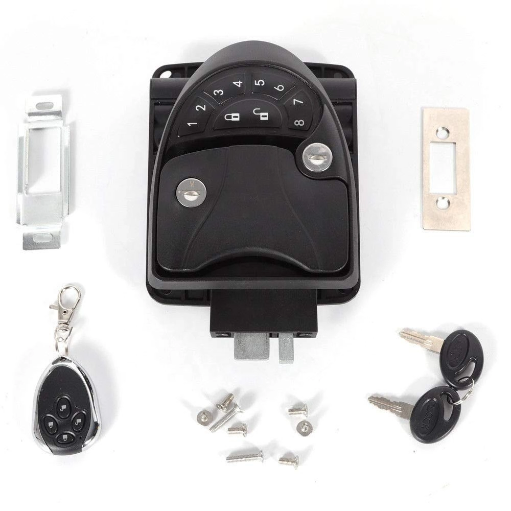 RV Keyless Entry Door Lock Key Fob and Rh Compact Keyless Entry Keypad, RV/5th Wheel Lock Accessories