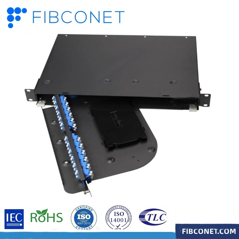 PLC Splitter Fiber Optic Optical Distribution Frame Rack Mount Patch Panel ODF