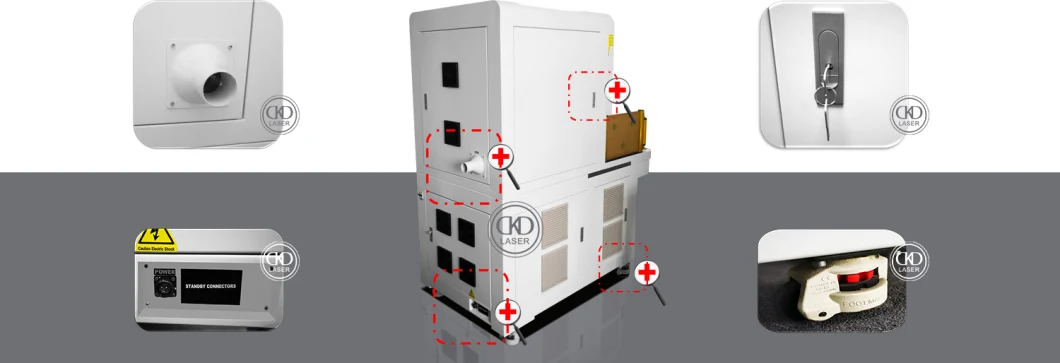 Fiber Optic Equipment for Automatically Rotary Marking Engraving Metal Plate Packing Box etc.