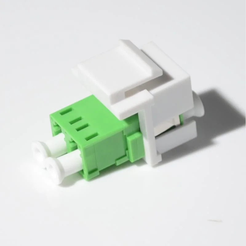 High Quality LC Sc Snap Fitting Duplex Fiber Optic Keystone Jacket Adapter