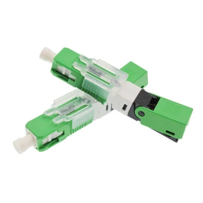 Cable Grip Field Installable Fiber Optic Adapter Sc APC Fast Connector