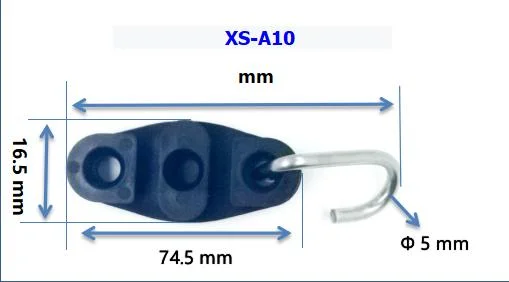 Heavy Duty UV Protection Metal Hook Clamp Flexible Reinforced 0.5-1.5kn Wire Clamp
