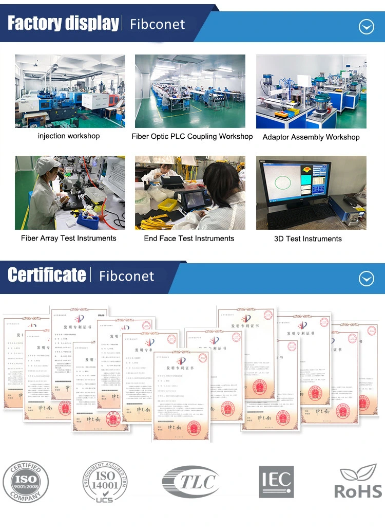 FTTH FTTX Fiber Optic/Optical Distribution Box 2 Cores Sc/LC/FC Adapter Type Optic Terminal Box