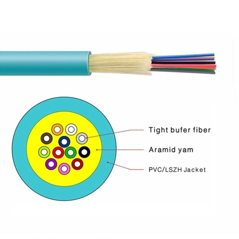 Om3 Multimode 6 CoreTight Buffered Indoor Fiber Optic Cable