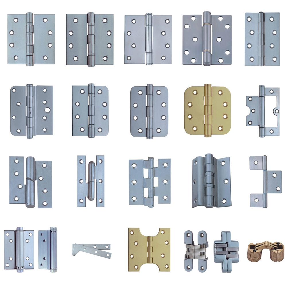 Stainless Steel Concealed Cross European Folding Door Hinge for Furniture Hardware Wardrobe