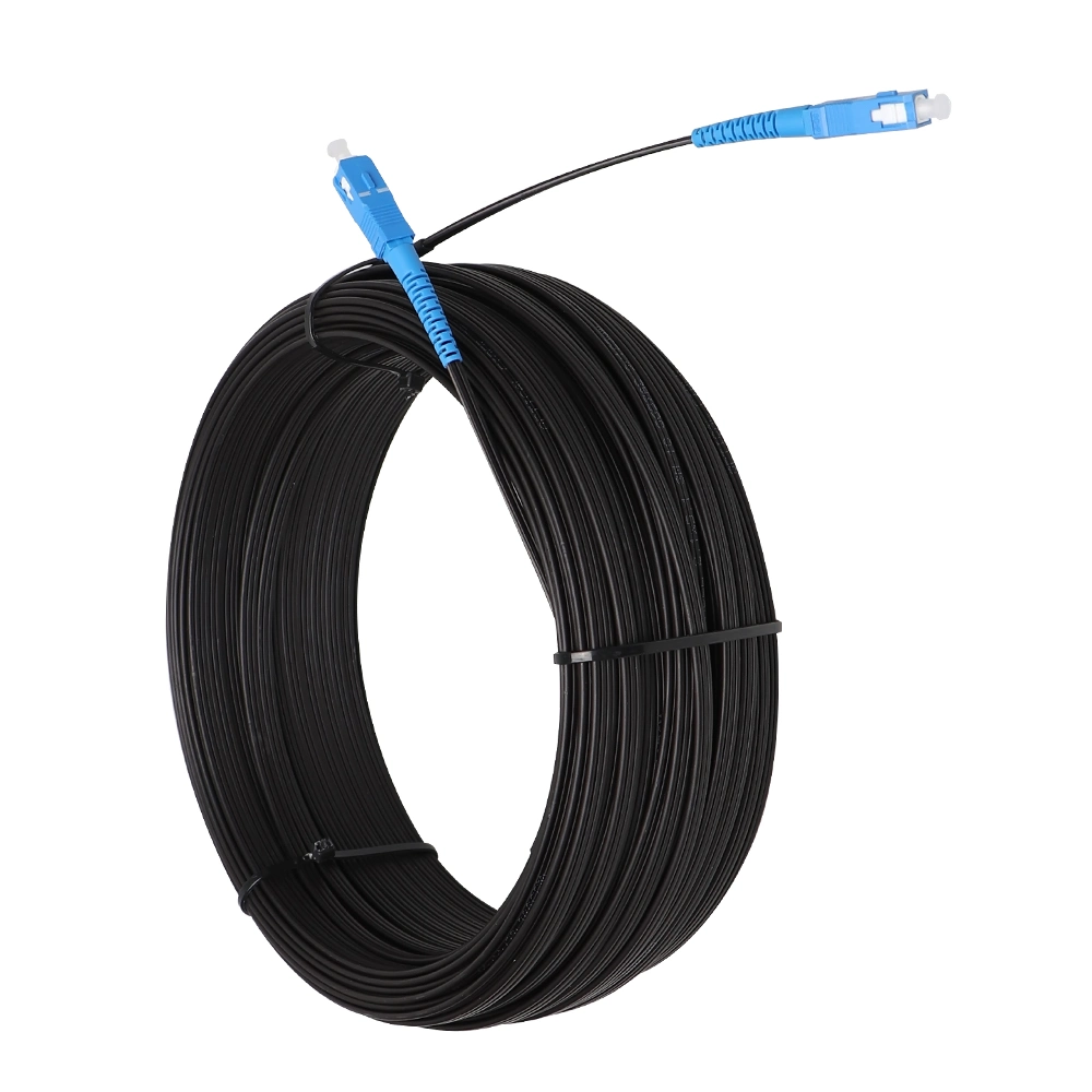 Indoor/Outdoor Drop Cable Patch Cord Sc to Sc APC/Upc Jumper Simplex G657A Cable FTTH Fiber Optic/Optical Patchcord