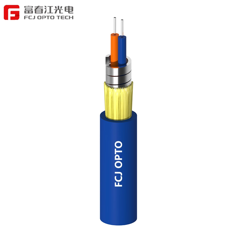 Fcj Gjsfjv Indoor Duplex Bundled Spiral Armored Fiber Optic Cable