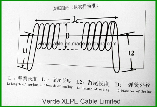 PUR Coiled Wire Custom Coil Cord Spiral Cable Waterproof Electrical Cable