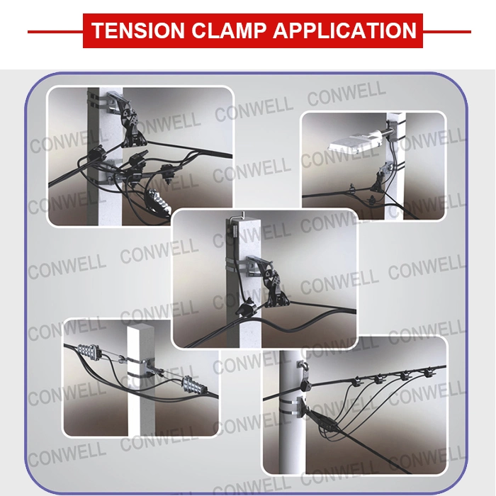 PA2000 Wedge Type Tension Clamps for 70-95 mm2 Cable