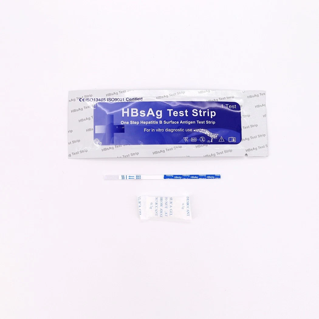Accurate Disposable Diagnostic Rapid Whole Blood/ Serum/ Plasma One Step Hbsag/Absag Hepatitis B Surface Antigen Test Kit in Strip/Cassette with CE/ISO