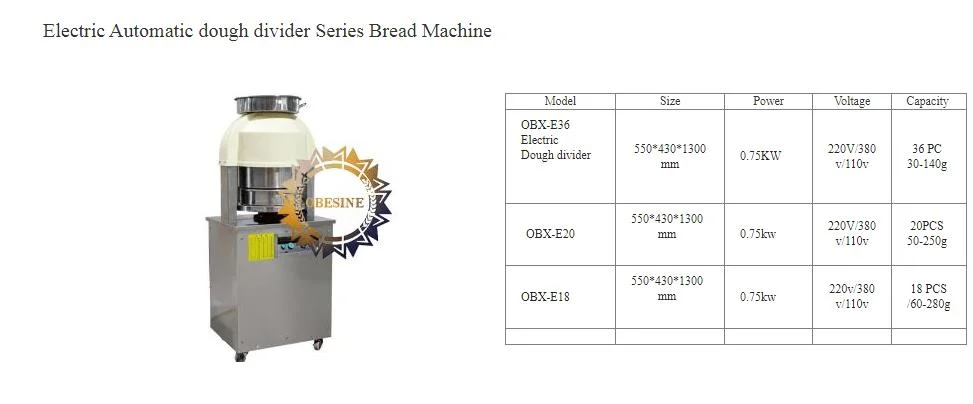 High Accurate Intelligent Weighing Divider for Baking Dough Division Toast Bread Volmetric Dough Divider