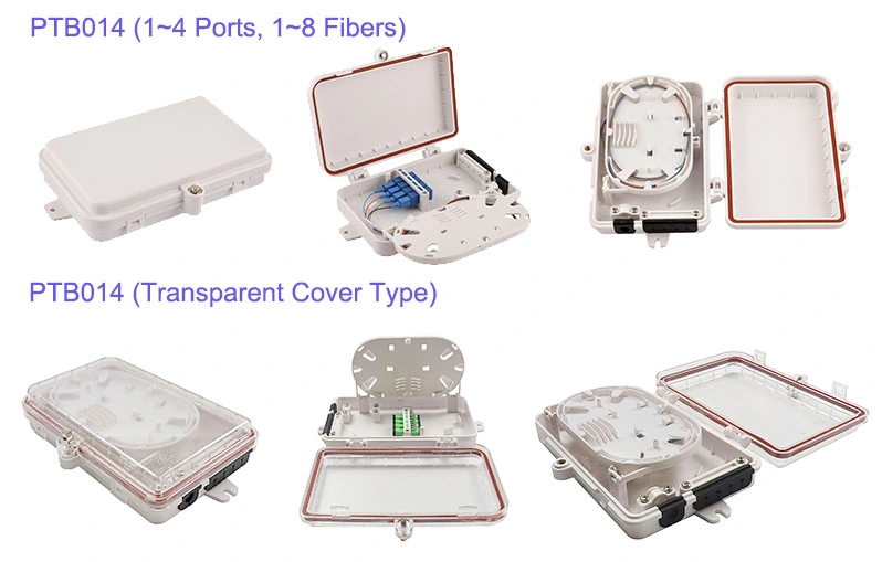 FTTH 1 Ports Optical Micro Termination Box for Sc Adapters