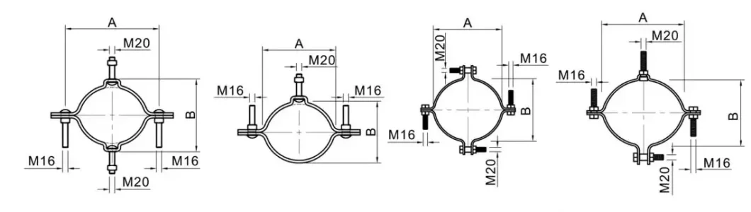 Factory Direct Pull Hold Transmission Pole Hardware Embrace Hoop for Electric Cable Fitting