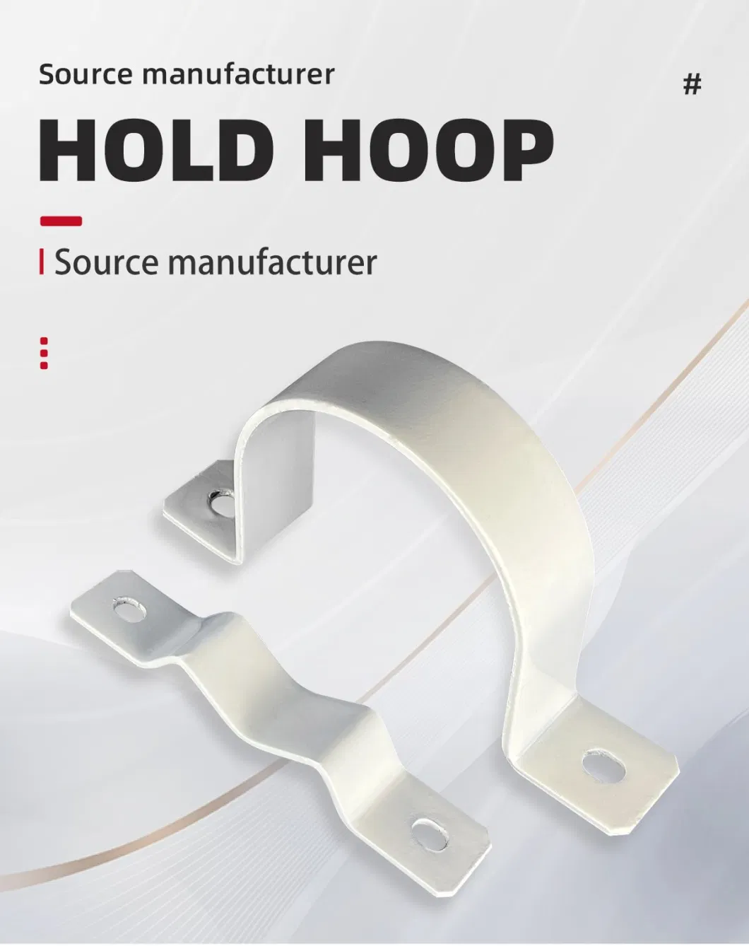 Factory Direct Pull Hold Transmission Pole Hardware Embrace Hoop for Electric Cable Fitting
