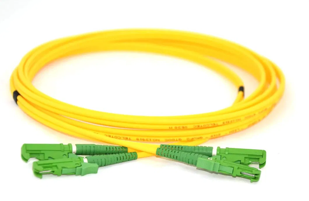 Factory Sales E2000 Simplex Single Mode G652D OS2 G657A E2K Optical Fiber E2000 Upc Patch Cord