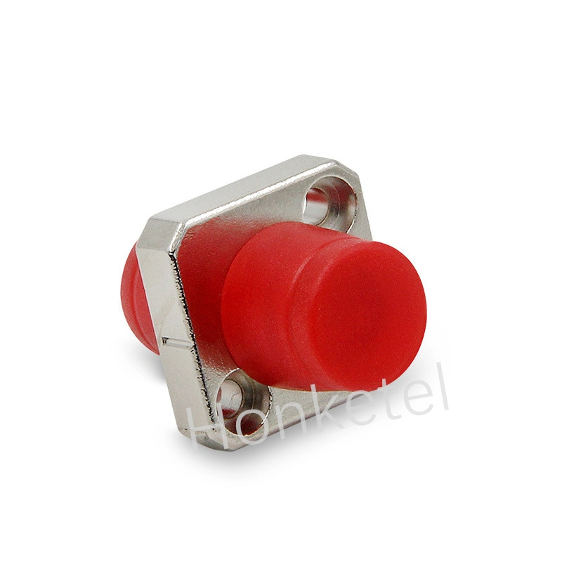 FC/Upc to FC/Upc Simplex Single Mode/Multimode Square Solid Type One Piece Metal Fiber Optic Adapter/Coupler with Flange